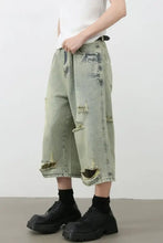 Men's Distressed Loose Denim Shorts Denim Shorts