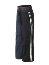 Men's Double-Waisted Straight-Leg Cargo Pants Woman Sweatpants