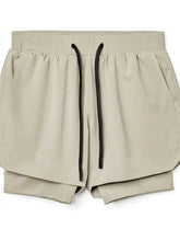 Men's Drawstring Active Shorts Khaki Mens Bottoms