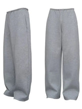 Men's Drawstring Straight-Leg Sweatpants Woman Sweatpants