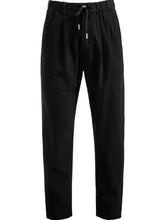 Men's Drawstring Straight Pants Black Woman Sweatpants