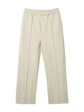 Men's Elastic Waist Pants Beige Woman Sweatpants