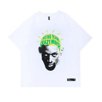 Men's Graphic Short Sleeve T-Shirt White Mens Tops