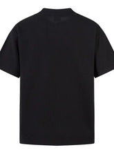 Mens Henley Structured Black Waffle Knit Short Sleeve Shirt