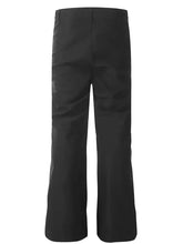 Mens high waist slim straight pants in black athletic fabric with straight leg
