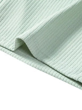 Men's Mint Green Corduroy Short Sleeve Shirt and Shorts Set Mens Sets