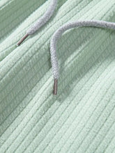 Men's Mint Green Corduroy Short Sleeve Shirt and Shorts Set Mens Sets