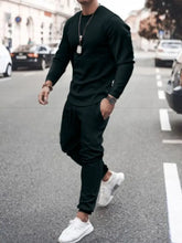 Mens Moderate Stretch Tracksuit Set Two Piece Outfit Black Mens Sets