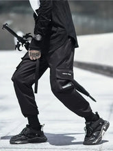 Men's Plus Size Casual Cargo Joggers with Elastic Cuffs Woman Sweatpants