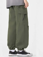 Men's Plus Size Casual Cargo Pants with Multiple Pockets Woman Sweatpants