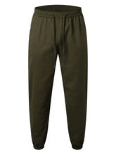 Dark green mens plus size joggers with elastic waistband and drawstring
