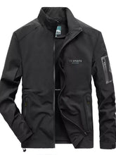 Black fs sports milano men’s plus size lightweight zip up jacket with sleek fabric machine wash tumble dry sleeve length
