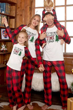 Mens long sleeve red black plaid pants set Christmas pajamas