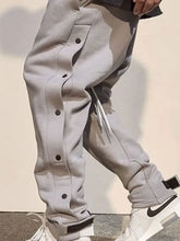 Men's Side Button Pants Woman Sweatpants