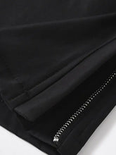 Men's Slim Straight Pants with Ruched Detail Woman Sweatpants