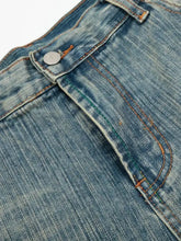 Men's Wash Wide-Leg Denim Shorts Denim Shorts