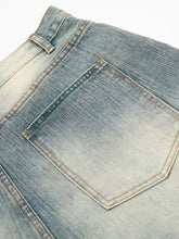 Men's Wash Wide-Leg Denim Shorts Denim Shorts