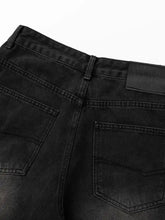 Men's Washed Denim Bermuda Shorts Denim Shorts