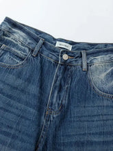 Men's Washed Denim Bermuda Shorts Denim Shorts