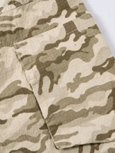 Men's Wide Leg Camo Print Cargo Pants Woman Sweatpants