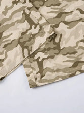 Men's Wide Leg Camo Print Cargo Pants Woman Sweatpants