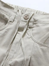 Men's Wide Leg Drawstring Cargo Curved Pants Woman Sweatpants