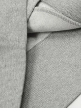 Mens zip stand collar fleece bomber jacket in light grey with ribbed cuffs