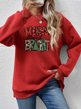 Red Merry and Bright long sleeve Christmas graphic sweatshirt