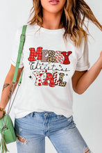 Merry Christmas Yall White Graphic Tee for Women