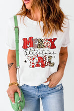 Merry Christmas Yall White Graphic Tee for Women