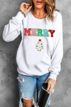 MERRY Round Neck Long Sleeve Sweatshirt Woman Sweatshirts