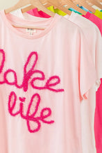 Metallic Letter Short Dolman Sleeve T Shirt for Women