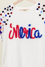 Metallic Letter Spangle Raglan Puff Sleeve Top for Women