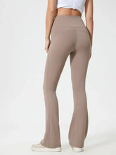 Millennia High Waist Active Pants in mocha flared style with pockets