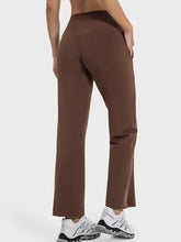 Millennia braune Yoga-Hose mit hoher Taille und Taschen