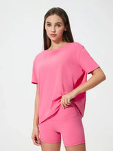 Millennia Round Neck Short Sleeve Active T-Shirt Woman Activewear