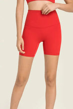 Millennia Seamless High-Rise Wide Waistband Biker Shorts Red Woman Activewear