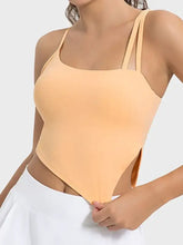 Millennia Slit Asymmetrical Neck Active Cami Woman Activewear