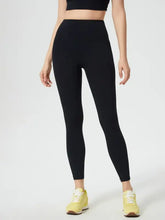 Millennia Wide Waistband Active Leggings Black Woman Leggings