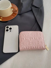 Mini PU Leather Embossed Pattern Zippered Wallet Wallets
