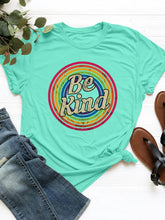 Mint Green Be Kind Graphic T Shirt for Women Tiffany Blue