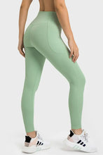 Mint Green High Stretch Leggings with Side Pocket for Women Woman Leggings