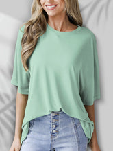 Mint Green Oversized T Shirt for Women Gum Leaf