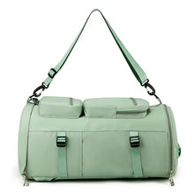 Mint Green Oxford Duffel Backpack Large Travel Bag