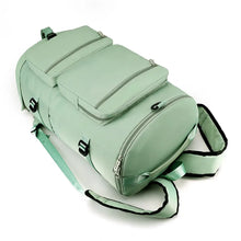 Mint Green Oxford Duffel Backpack Large Travel Bag