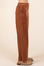 Mittoshop Corduroy Back Elastic Waist Pants Woman Pants