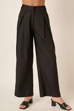 Mittoshop Deep Pleated High Waisted Wide Leg Pants Woman Pants