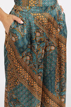 Mittoshop Paisley Patchwork Print Satin Wide Leg Pants Woman Pants