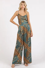 Mittoshop Paisley Patchwork Print Satin Wide Leg Pants Woman Pants