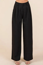 Mittoshop Pintuck Detail High Rise Pants Black Woman Pants